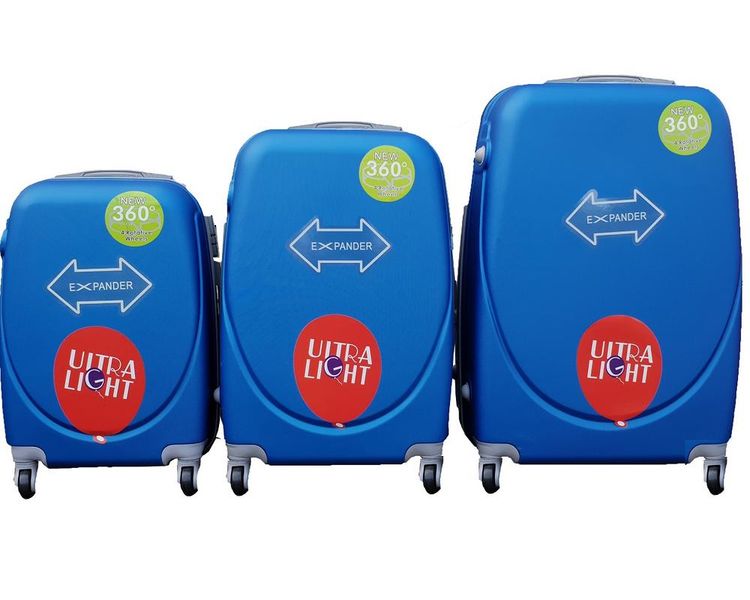 ZYS - 3 Piece Luggage Set - Light Blue
