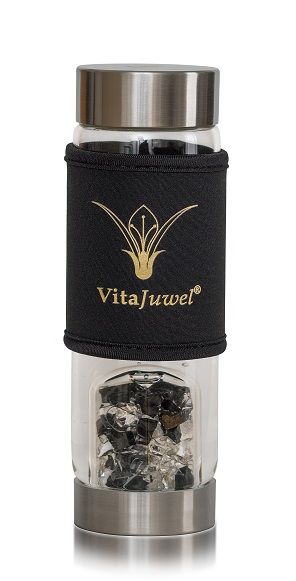 VitaJuwel Short Neoprene Sleeve For ViA Bottle Black