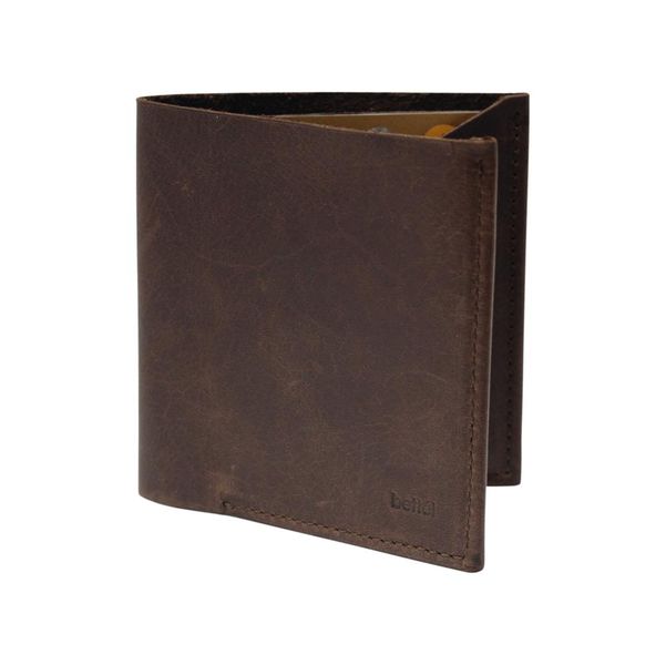 The Ace of Spades Genuine Leather Flip Wallet - Brown
