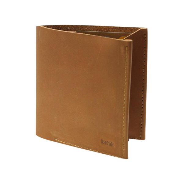 The Ace of Spades Genuine Leather Flip Wallet - Tan