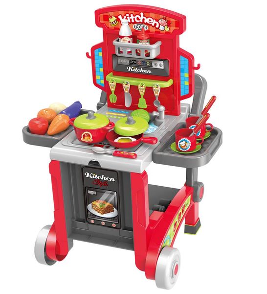 Jeronimo Super Play Box - Kitchen Red