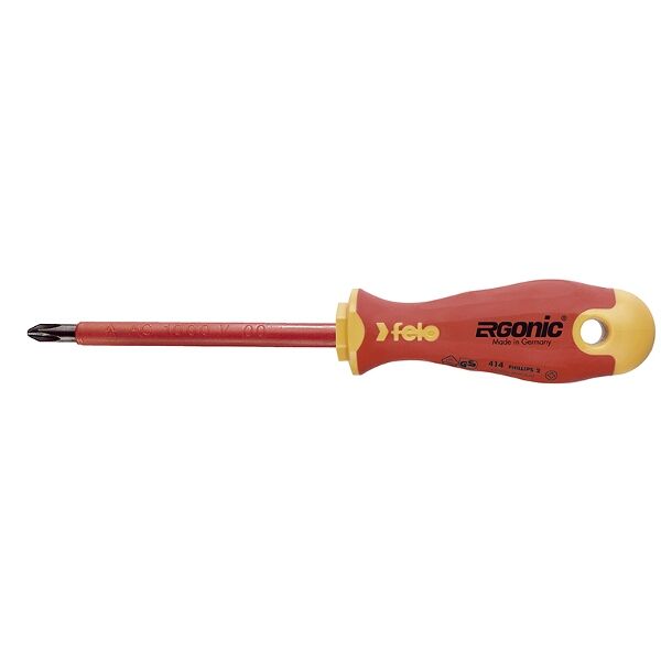 Felo 414 Ph2X100 Screwdriver Ergonic Insulated VDE