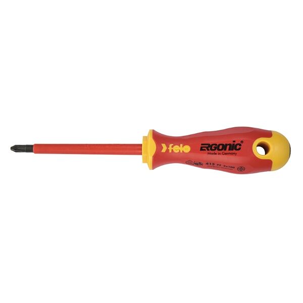 Felo 415 Pz2X100 Screwdriver Ergonic Insulated VDE