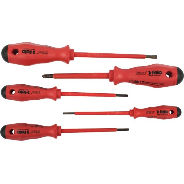 Felo 513 Screwdriver Set 5 Piece Frico Insulated VDE Sl/Pz