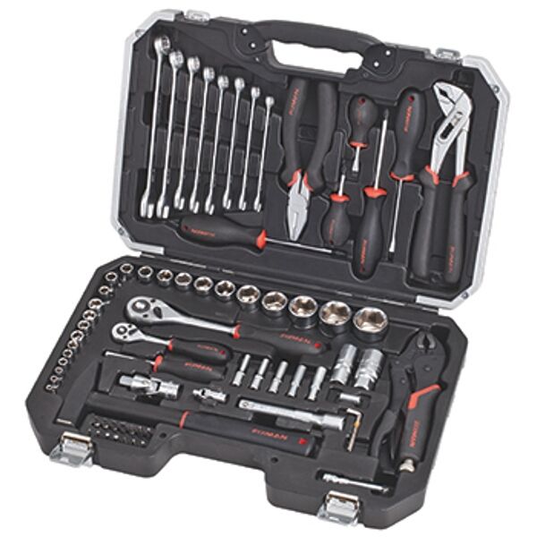 Fixman Socket Tool Set 72 Piece 1/4"&amp;1/2" Drive