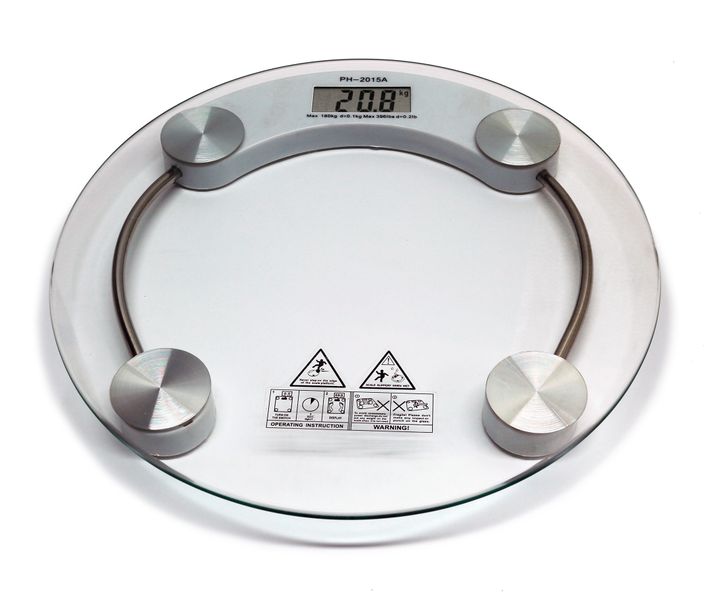 Toughened Glass Precision Bathroom Scale with LCD Display