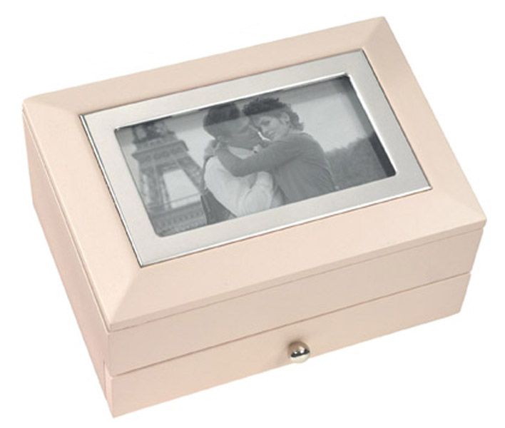 Large Picture Frame Jewellry Box - Blush Pink and Silver