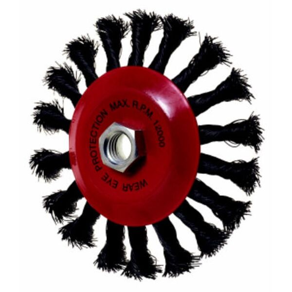 PG Mini Tw.Wire Con. Wheel Brush 100mm