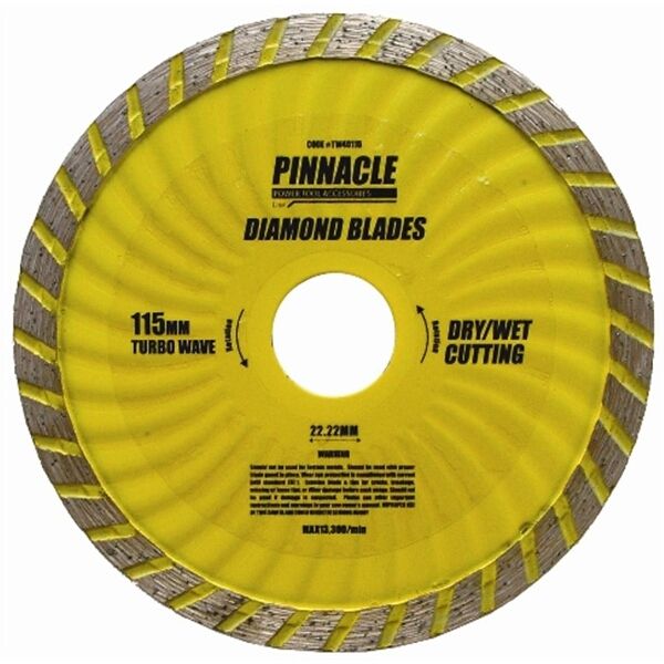 Diamond Blade Turbo Wave 115mm X 22.22 Pinnacle | Shop Today. Get it ...