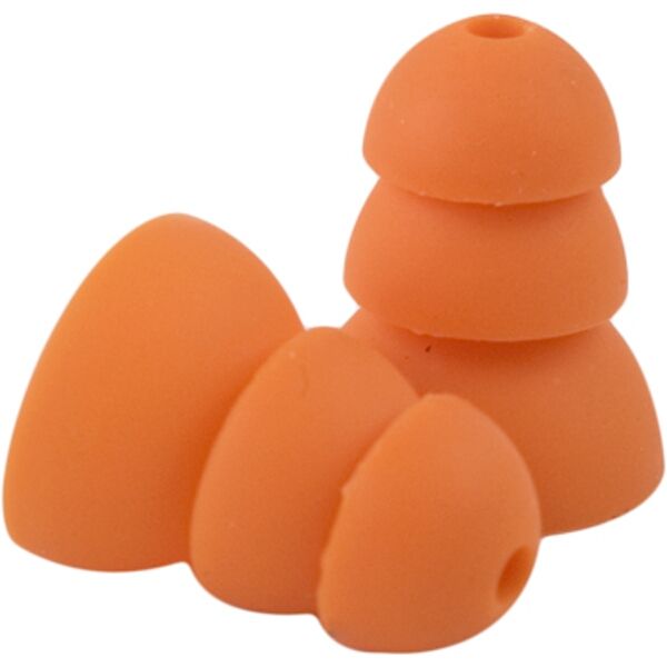Plugfones Replacement Silicone Ear Bud - Orange 10 Pack (5 Pairs)