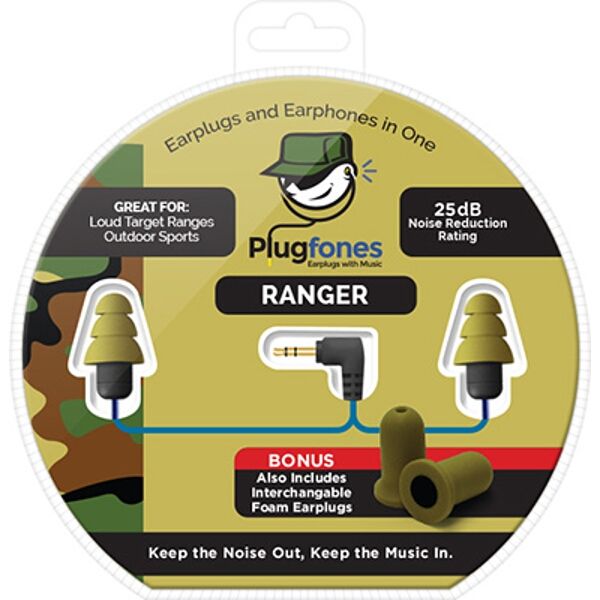 Plugfones Ear Plug Corded Plugfone Ranger