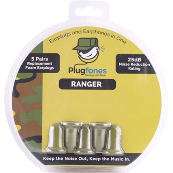 Plugfones Replacement Foam Ear Bud Ranger