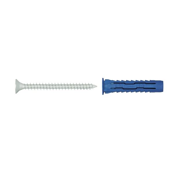Rawlplug Universal Nylon Plug+Screws 8mmx40mm X50-Box
