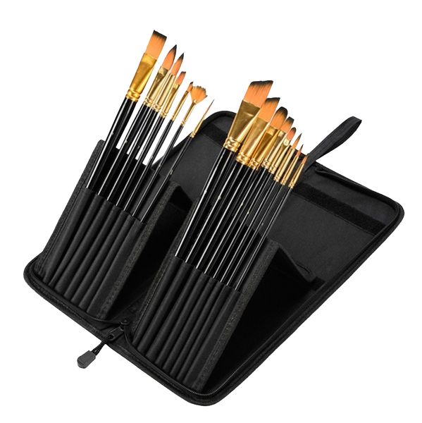 15 in 1 Long Handle Paint Brush Set