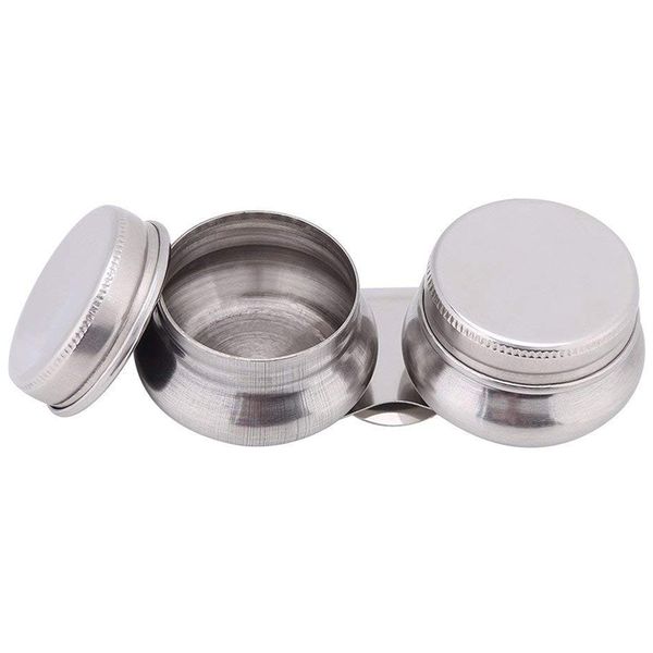 Portable Large Mouth Double Dipper Pallete Cup