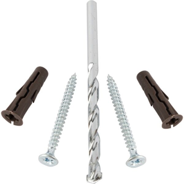 Rawlplug Curtain Pole Kit Uno07X10 With Screws And 7mm Drill Bit | Shop ...