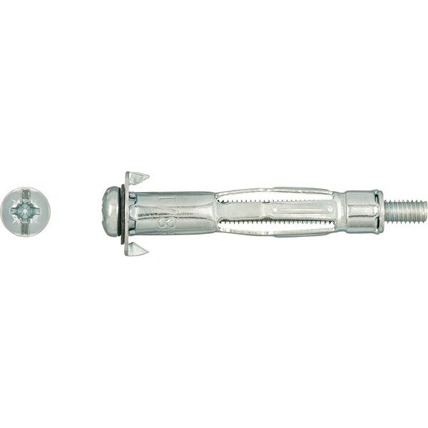 Rawlplug Interset Fixing For Drywall M6X37mm x100 - Box 12mm Drill