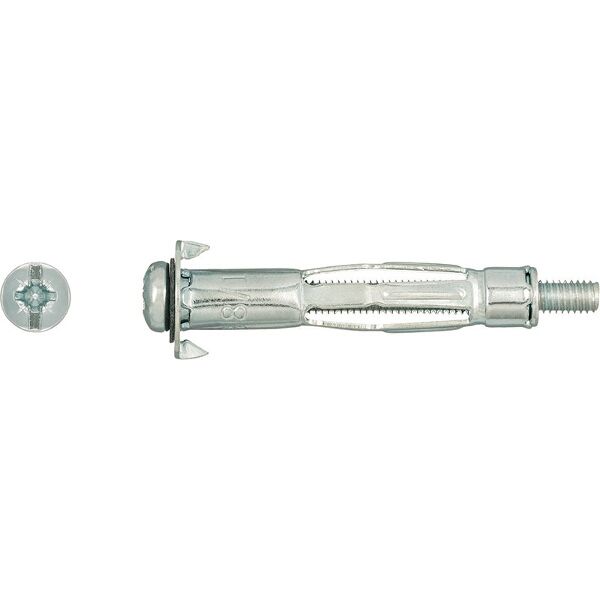 Rawlplug Interset Fixing For Drywall M6X52mm x100 - Box 12mm Drill