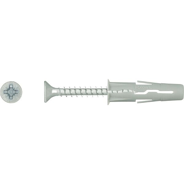 Rawlplug Universal Plug 8X32mm + Screw 40mm x100 - Box