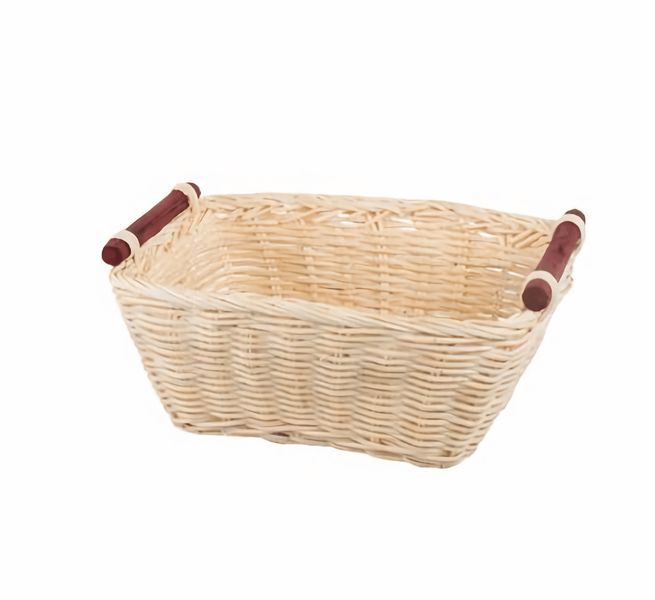 Bulk Pack x 5 Basket Rattan Rectangular 21x15x9cm.