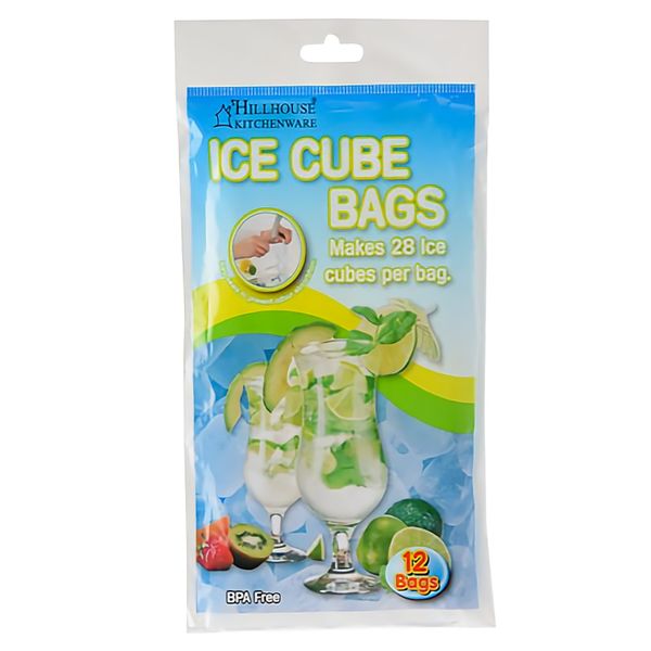 Bulk Pack x 10 Ice Cube Bags. 12 Bags Per Pack. Each Bag Makes 28 Cubes