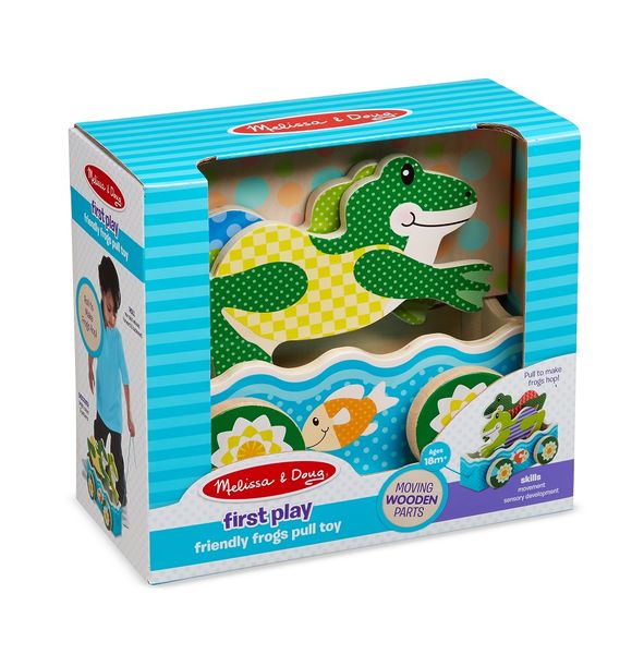 Melissa &amp; Doug First Play Friendly Frogs Pull Toy