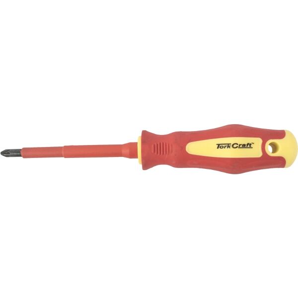 Tork Craft Screwdriver Insulated Pozi.No.2 x 100mm Vde