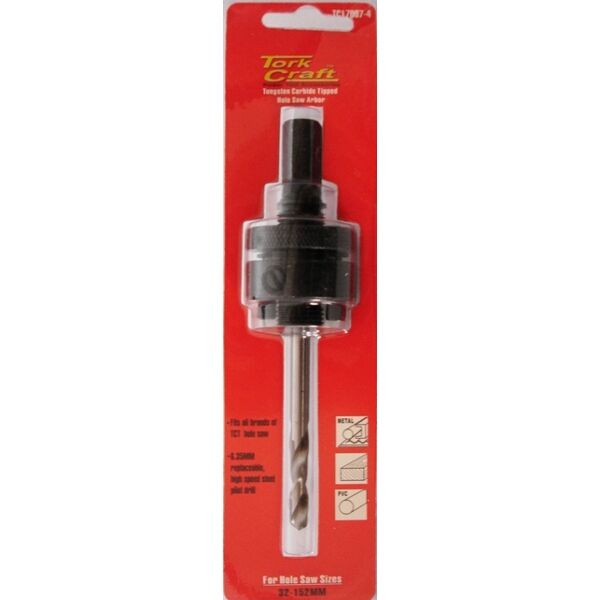 Tork Craft Mandrel TCT Hole Saw 7/16 32 - 152mm