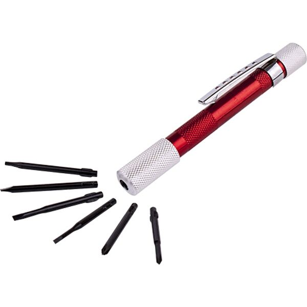 Tork Craft Screwdriver Precision 6-In-1 Pen Type 6 Bits
