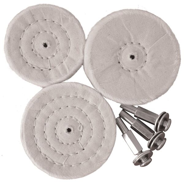 Tork Craft 3 Piece White Buff Set All Portable Drills