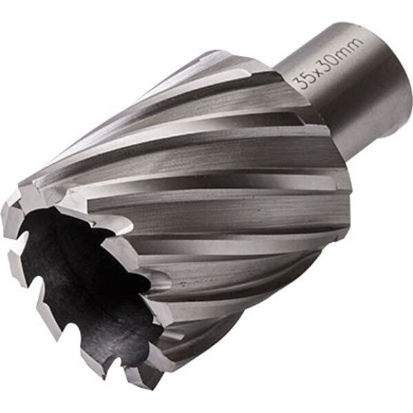 Tork Craft Annular Hole Cutter Hss 35 x 30mm Broach Slugger Bit Shop
