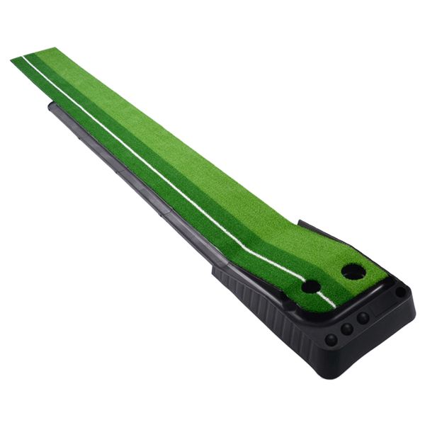 Golf Training Indoor Putting Green Practise Mat With Ball Return