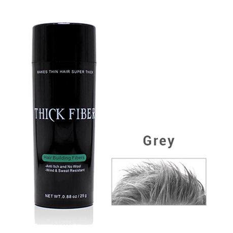 Thick Fiber Hair Building Fibers for Thinning and Fine hair - Grey | Buy Online in South Africa Thick Fiber Hair Building Fibers for Thinning and Fine hair - Grey | Buy Online in South Africa