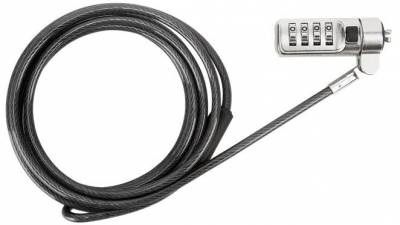 Targus Defcon Trapezoid Serialized Combo Cable Lock - Black