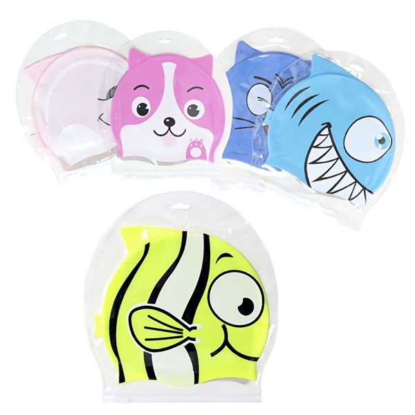 Bulk Pack x 5 Swim Cap Silicone Printed