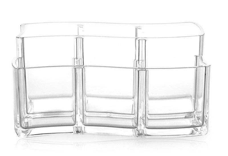 The Wave 6 Compartment Acrylic Jewelry &amp; Makeup Organizer