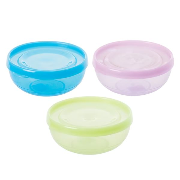 Bulk Pack x 6 Salad Bowl Plastic 500ml with Lid