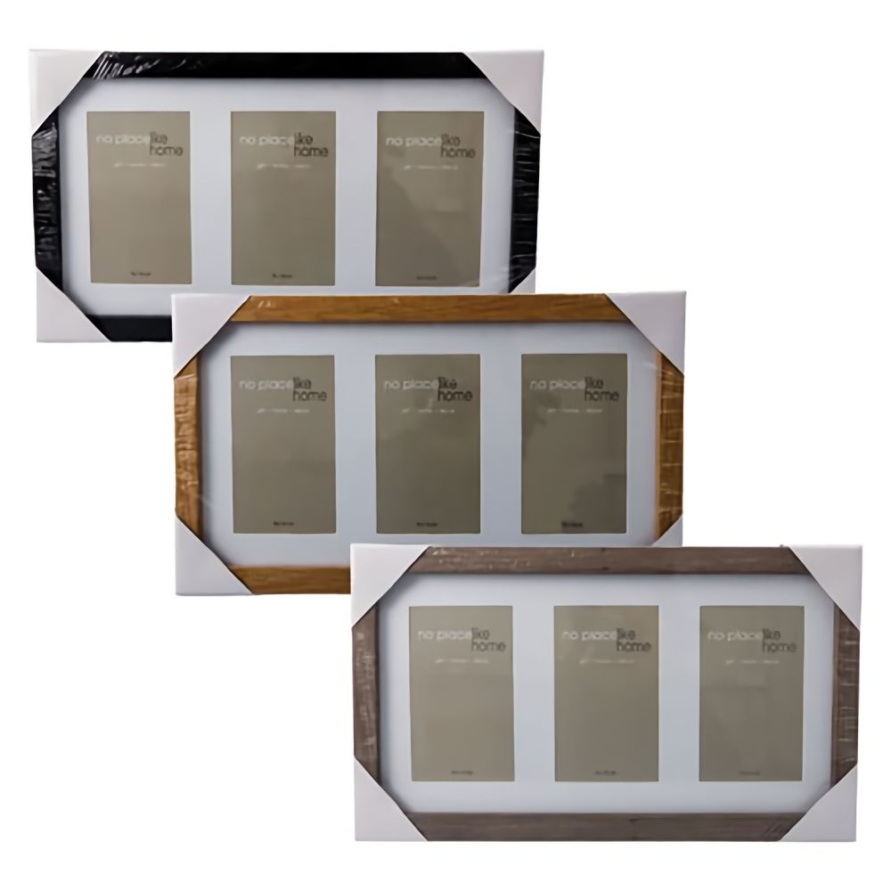 Bulk Pack x 3 PictureFrame Collage Wooden 36x19cm Buy Online in