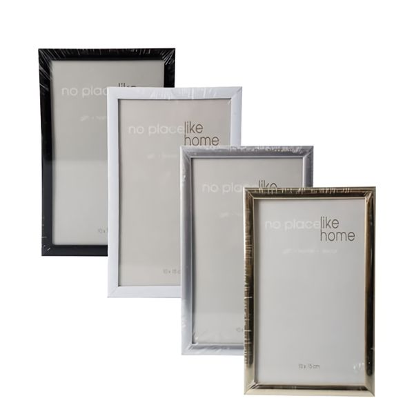 Bulk Pack x 8 Picture-Frame Plastic Plain Colors 10x15cm