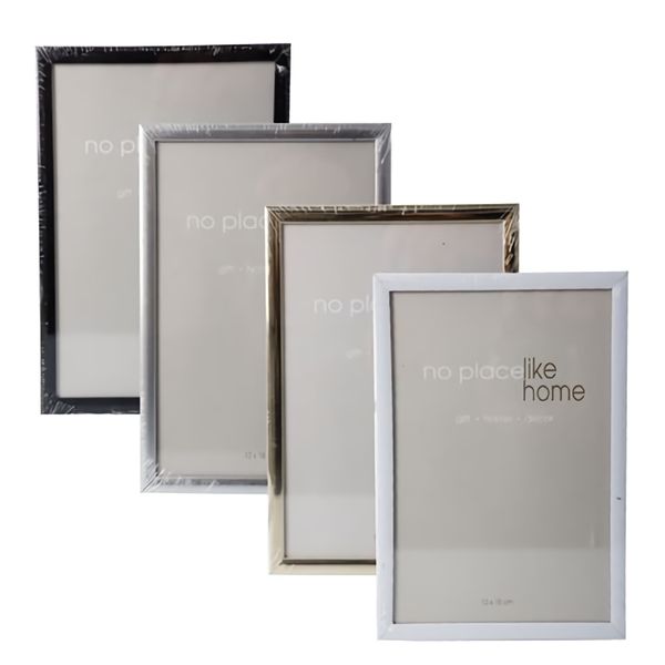 Bulk Pack x 4 Picture-Frame Plastic Plain Colors 13x18cm