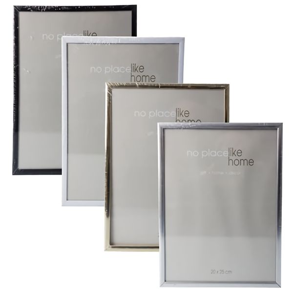 Bulk Pack x 4 Picture-Frame Plastic Plain Colors 20x25cm