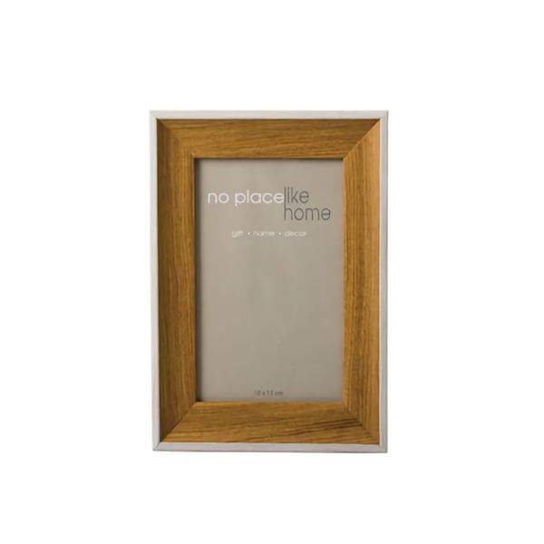 Bulk Pack x 6 Picture-Frame Plastic Brown 2 Tone 10x15cm