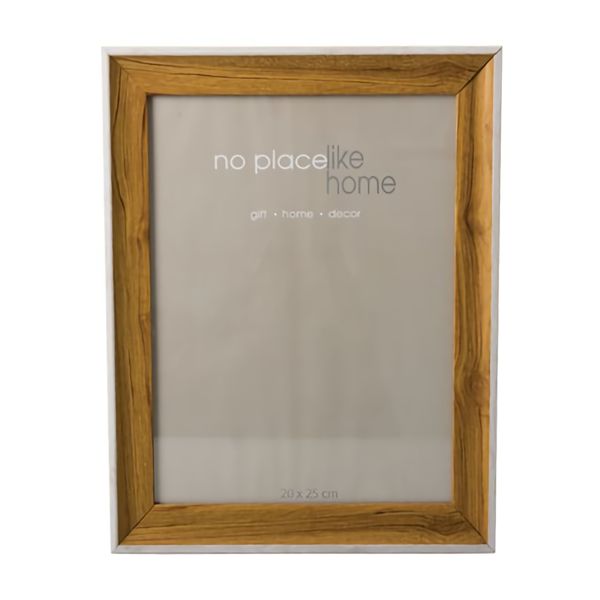 Bulk Pack x 4 Picture-Frame Plastic Brown 2 Tone 20x25cm