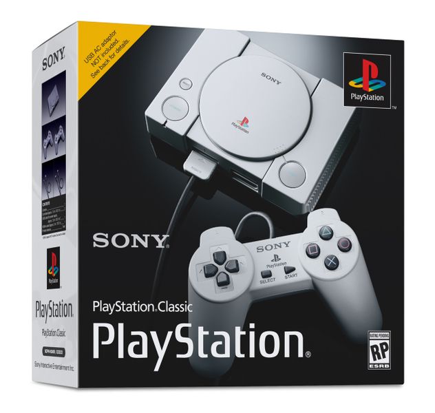 PlayStation Classic Console with 2 Controllers (Playstation 1)