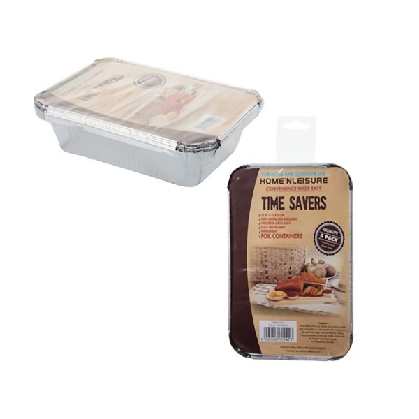 Bulk Pack X 6 Baking-Pan Aluminium-Foil 5piece 17x11.5x3cm