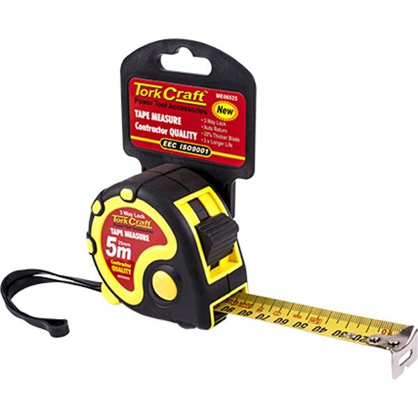 Tork Craft Measuring Tape Multi Lock 5M x 25mm Long Life Contractor