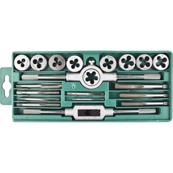 Tork Craft Tap &amp; Die Set 20 Piece In Plastic Case