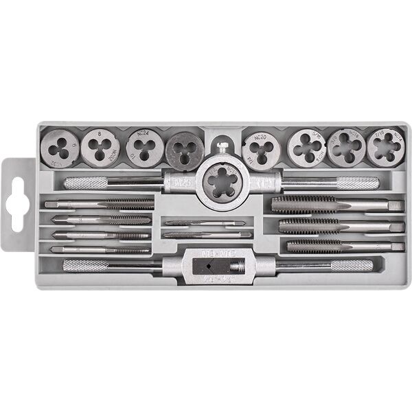 Tork Craft 20 Piece Imperial Tap &amp; Die Set In Plastic Case
