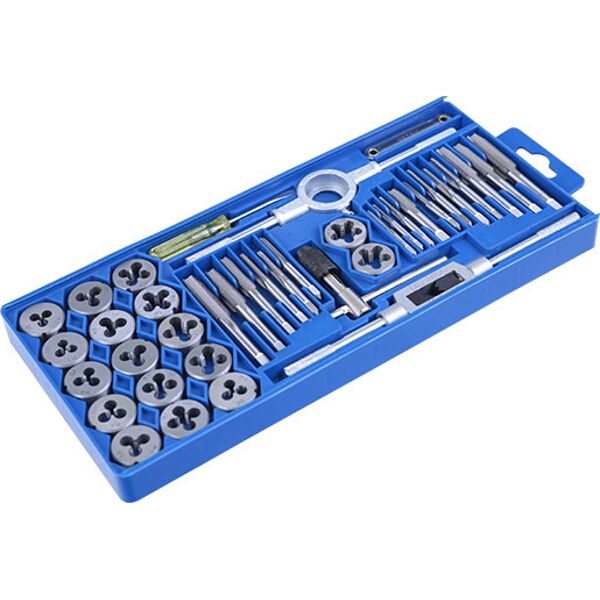 Tork Craft Tap &amp; Die Set 39 Piece In Plastic Case