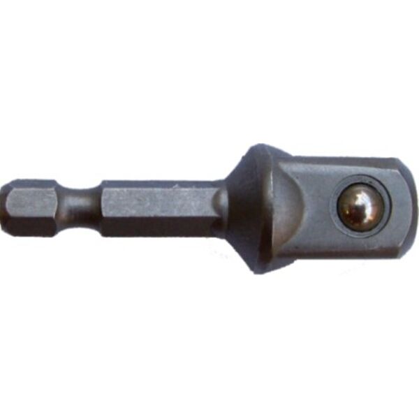Tork Craft Socket Adaptor 1/2"M Sq x 50mm 1/4"M Hex Shank Carded